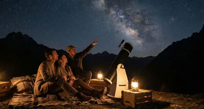 Observación privada de estrellas en los And